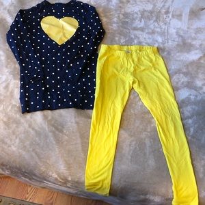 OshKosh size 8 (marked as 10) tunic & leggings.